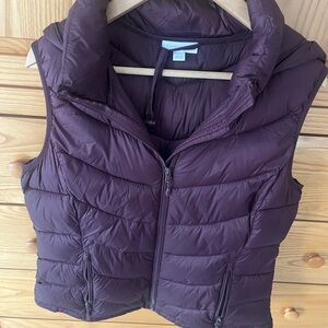 Charter Club Women's Puffer Vest - Dark Purple